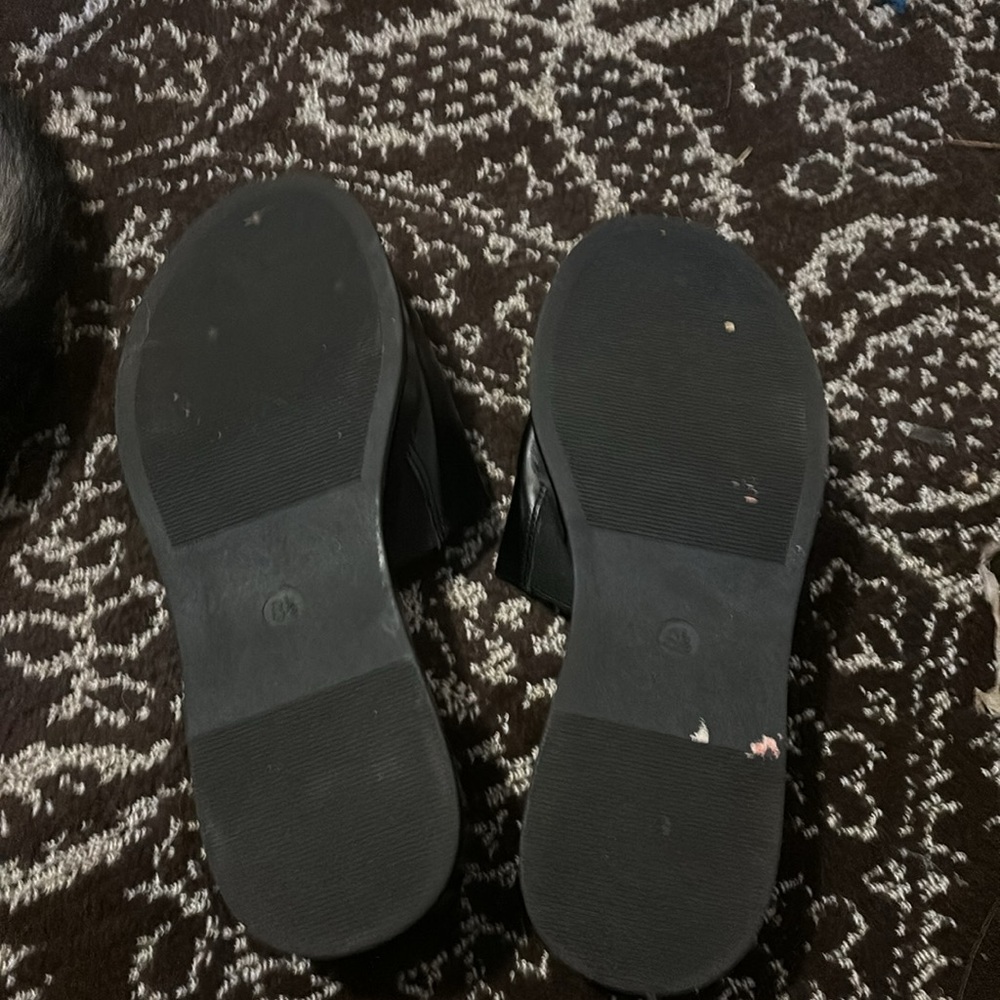 a new day Black Platform Slide Sandals NWOT - Picture 2 of 2